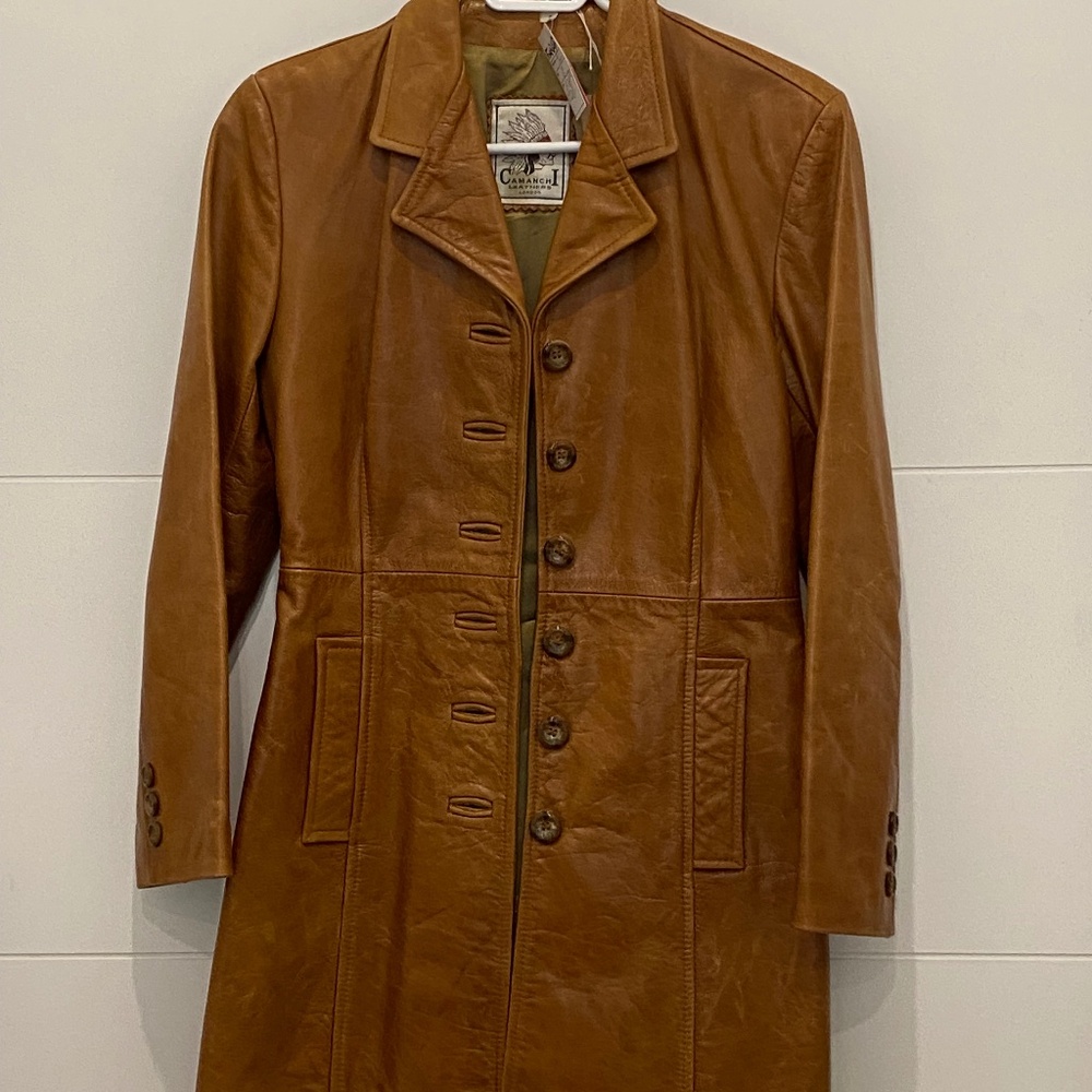 Vintage Leather Coat from London - 8 UK